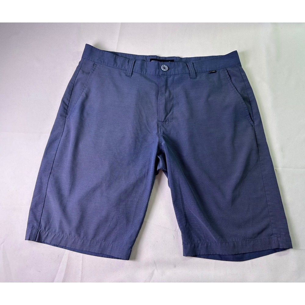 TravisMathew Golf Shorts Blue Heathered Stripe Performance Stretch Hybrid Men 33